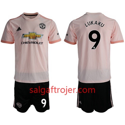 Manchester United Fodboldtrøjer Lukaku 9 Børn Udebanesæt 2018/19 Kort ærmer Manchester United Fodboldtrøjer Lukaku 9 Børn Udebanesæt 2018/19 Kort ærmer